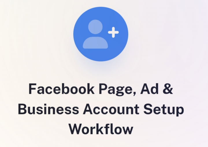 Facebook page, ad & business account setup image