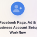 Facebook page, ad & business account setup image