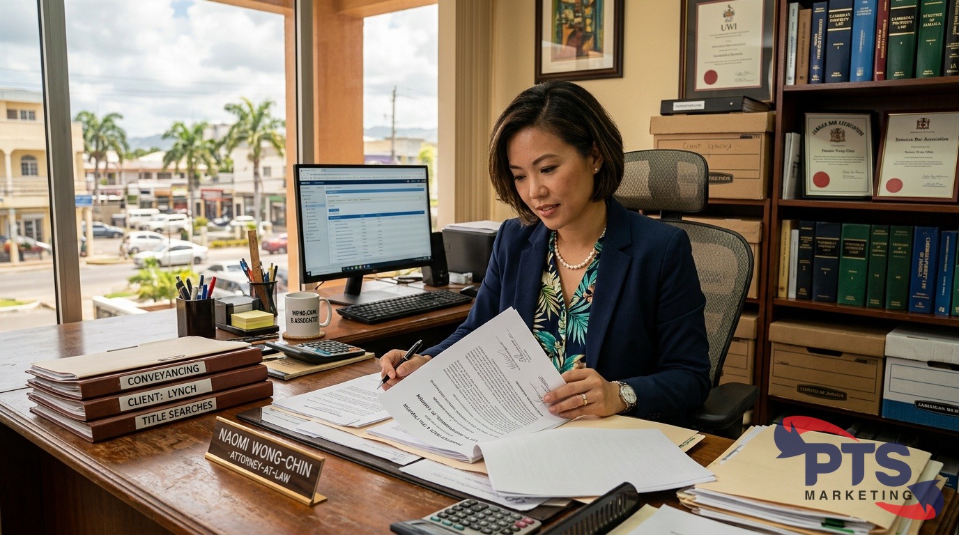 Jamaican real estate lawyer office