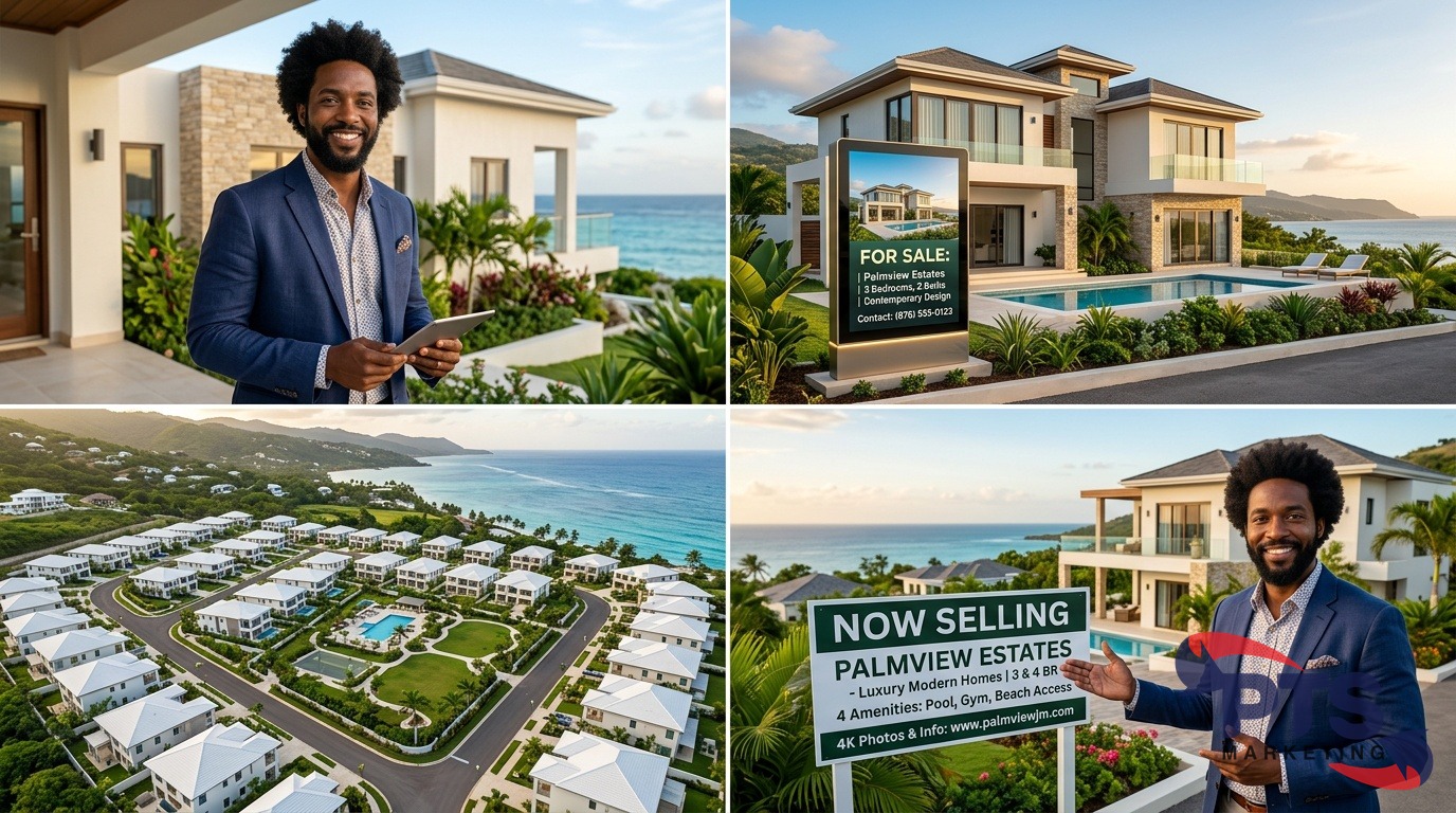 modern Jamaican residential property for sale with digital ads