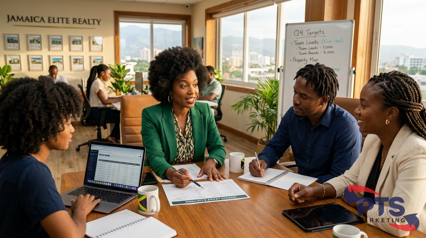 top Jamaican real estate agents discussing leads