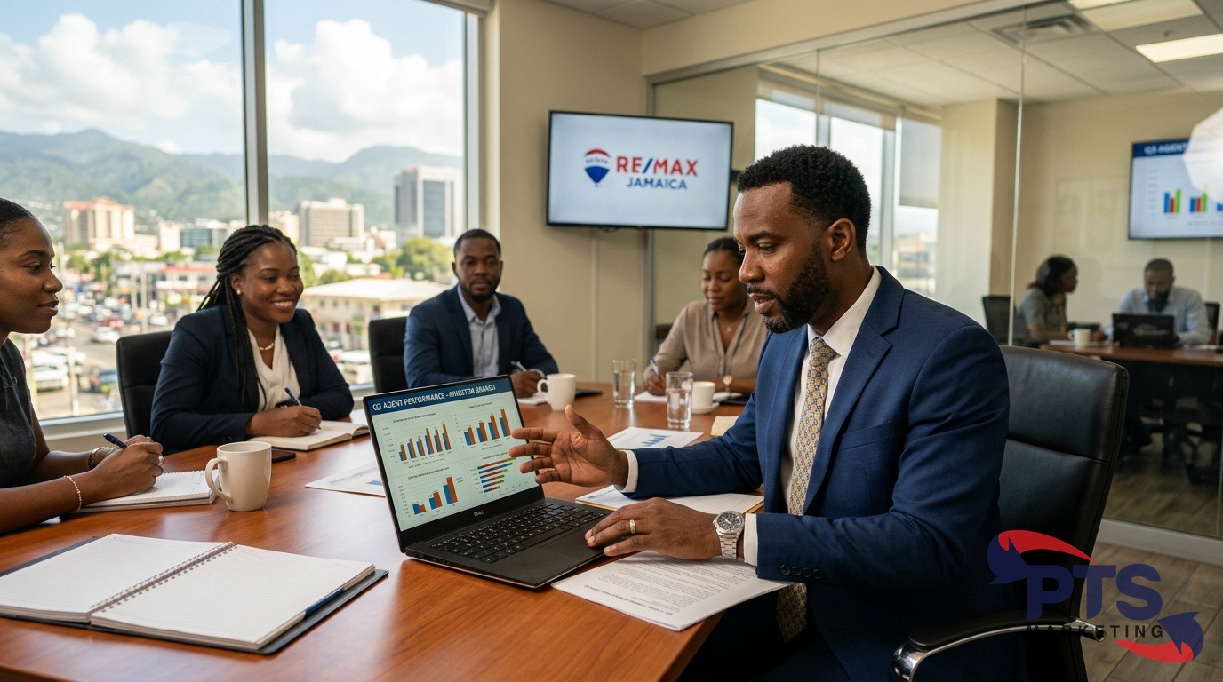 real estate agency team meeting Kingston Jamaica