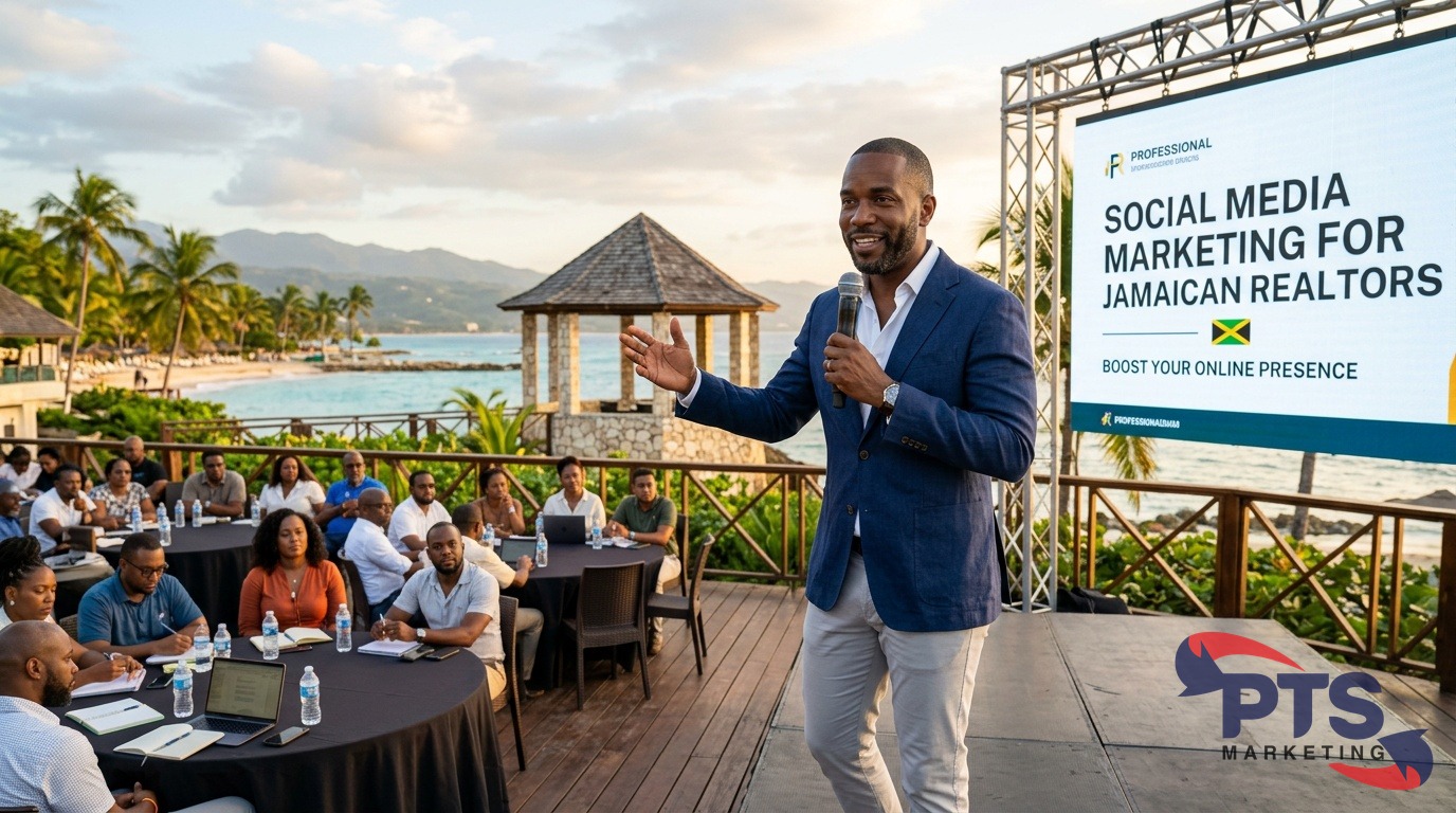 Social media marketing presentation for Jamaican realtors