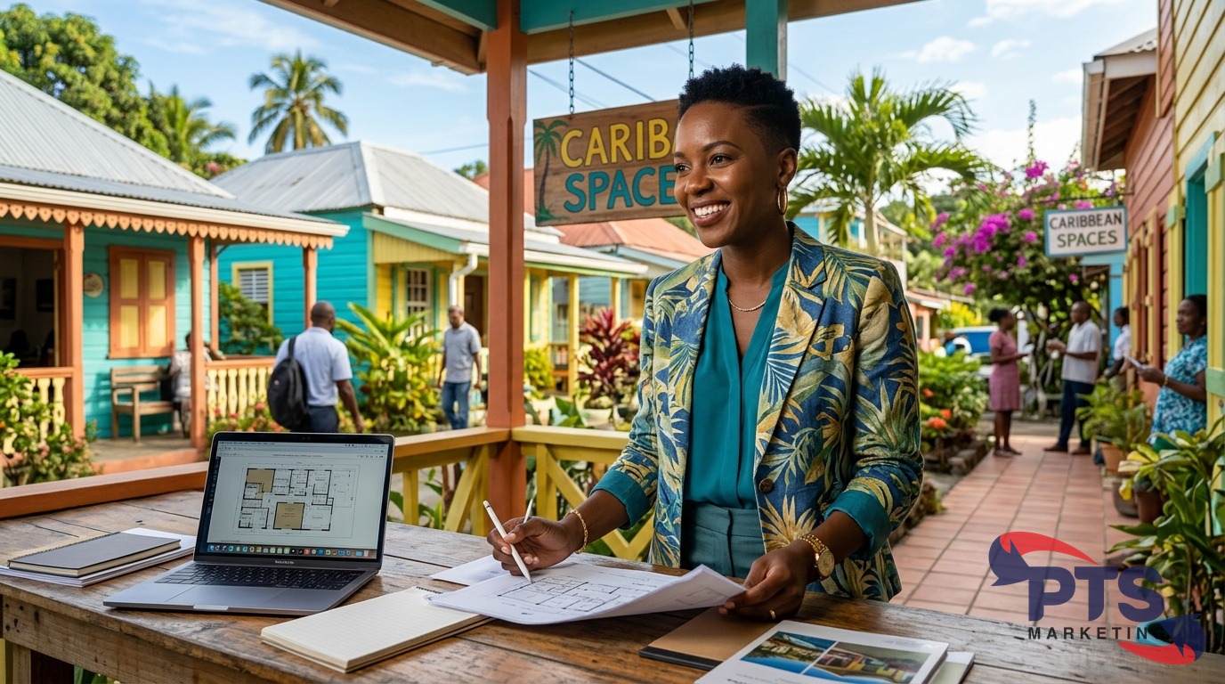 Caribbean homes with 'For Sale' signs in Jamaica