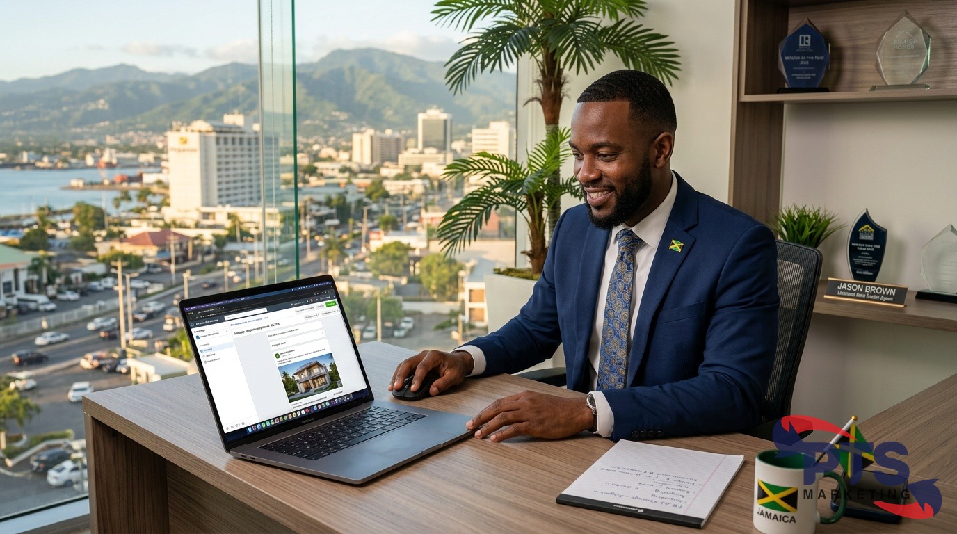 Jamaican real estate agent creating Facebook ad campaign